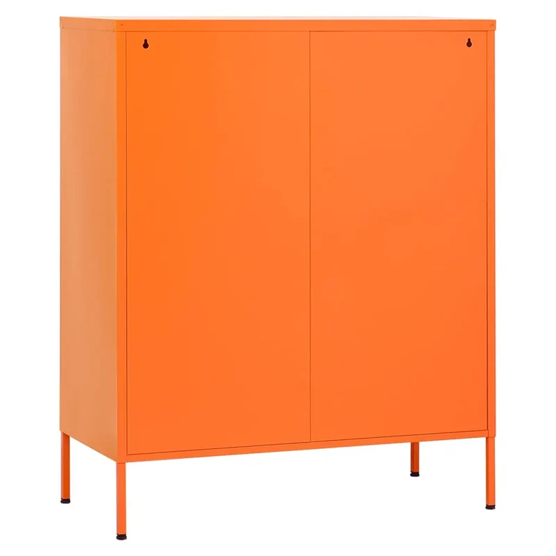 Armoire de rangement design pratique réglable 80 x 35 x 101 cm en acier orange 02_0046865