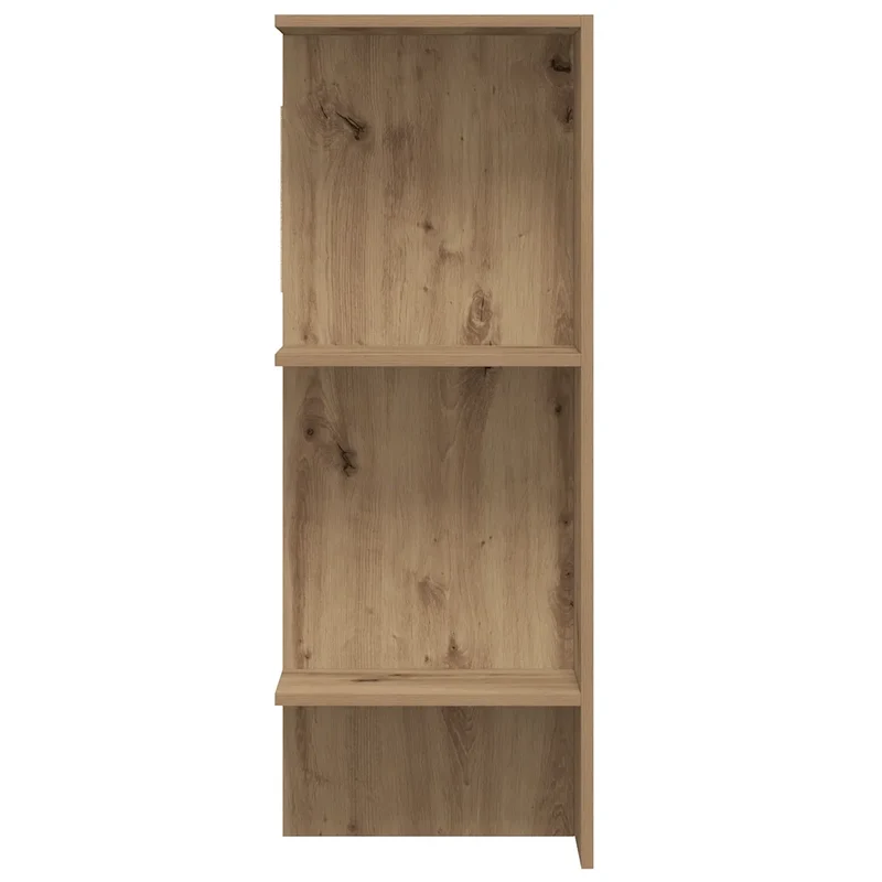 Armoire de couloir suspendue avec étagères élégante 97,5 x 37 x 99 cm en bois d'ingénierie chêne artisanal 02_0051016