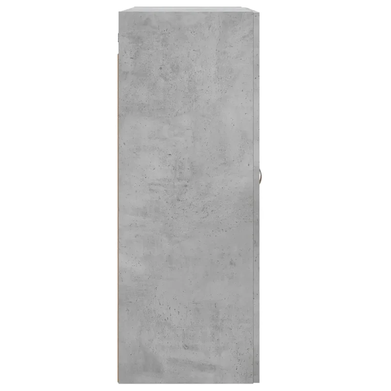 Armoire murale grise béton 69,5 x 34 x 90 cm espace de rangement élégant style moderne en bois gris béton 02_0048900