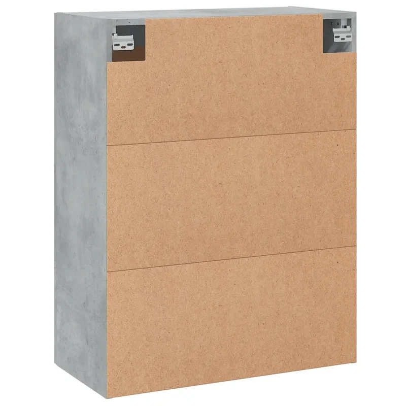 Armoire murale grise béton 69,5 x 34 x 90 cm espace de rangement élégant style moderne en bois gris béton 02_0048900