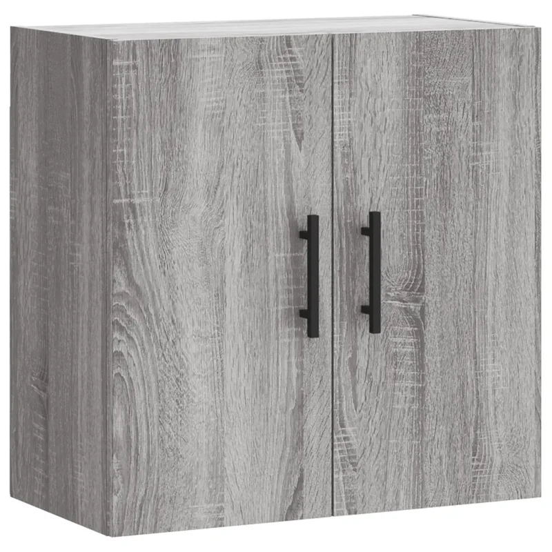 Armoire murale sonoma gris 60 x 31 x 60 cm espace de rangement mural pratique design moderne en bois d'ingénierie gris 02_0048825