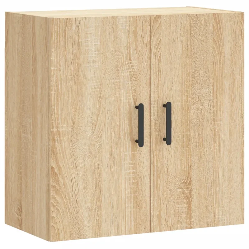 Armoire murale moderne chêne sonoma 60 x 31 x 60 cm espace de rangement pratique design épuré en bois d'ingénierie beige 02_0048810