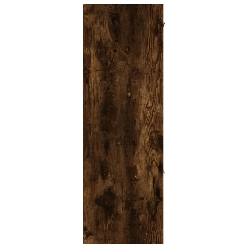 Armoire de rangement classique épurée 60 x 29,5 x 90 cm rangement spacieux design en bois d'ingénierie chêne fumé 02_0048168