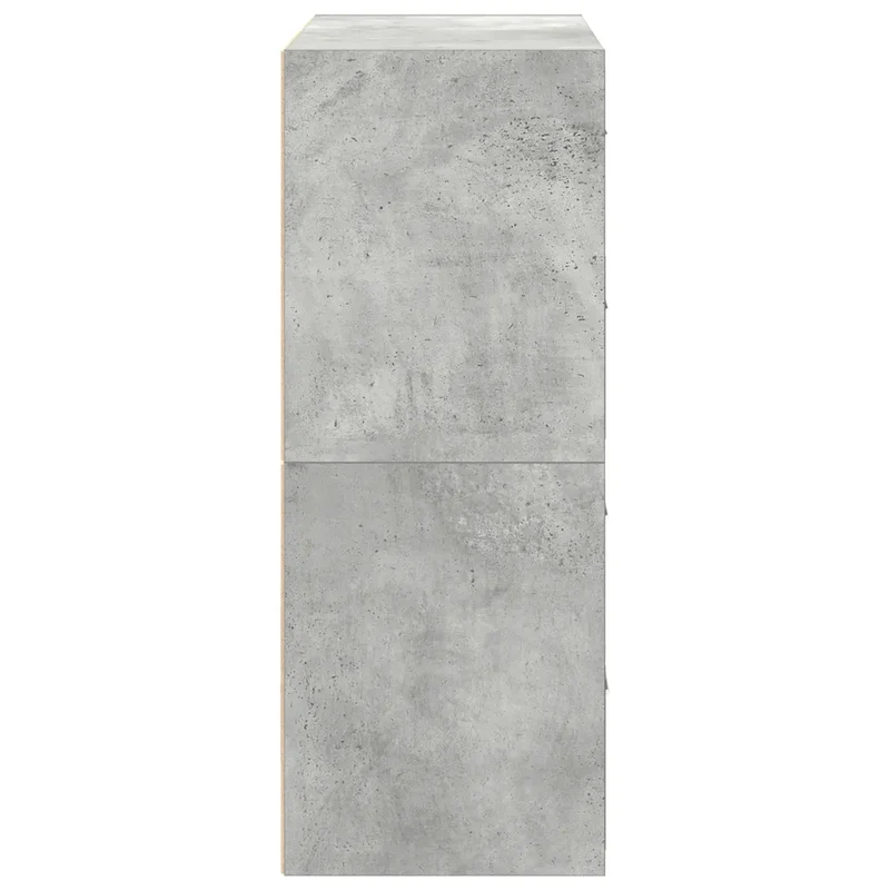 Lot de 2 armoires à tiroirs pratiques 60 x 31 x 40 cm idéal rangement salon chambre en bois d'ingénierie gris béton 02_0051195