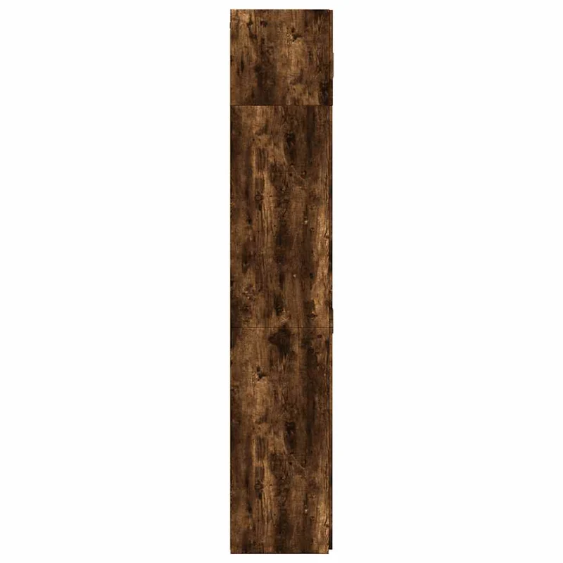 Armoire de rangement haute multifonctionnelle 70 x 42,5 x 225 cm en bois d'ingénierie chêne fumé 02_0055578