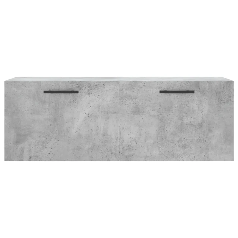 Armoire murale espace de rangement 100 x 36,5 x 35 cm pratique style contemporain en bois gris béton 02_0048895