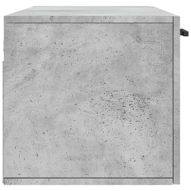 Armoire murale espace de rangement 100 x 36,5 x 35 cm pratique style contemporain en bois gris béton 02_0048895
