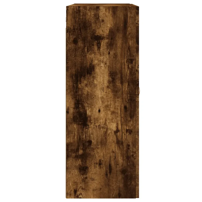 Armoire murale design intemporel 69,5 x 34 x 90 cm grand espace rangement en bois d'ingénierie chêne fumé 02_0049308