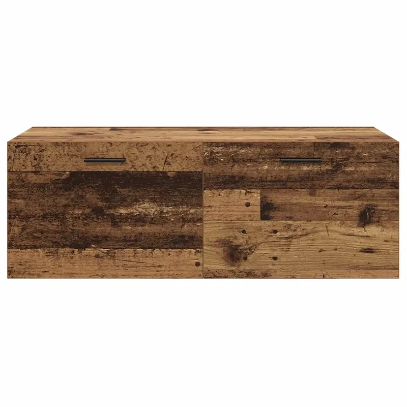 Armoire murale moderne rangement 100 x 36,5 x 35 cm en bois d'ingénierie bois ancien 02_0052503