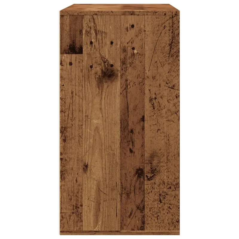Armoire à cosmétiques ancienne pratique rangement 80 x 40 x 75 cm en bois d'ingénierie vieux bois 02_0051008