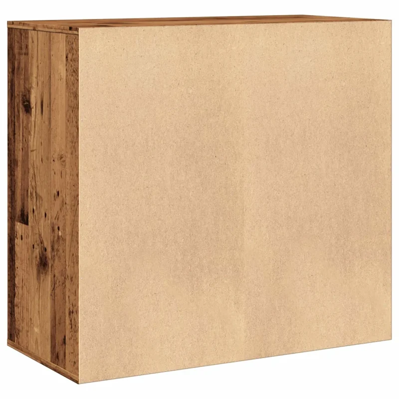 Armoire à cosmétiques ancienne pratique rangement 80 x 40 x 75 cm en bois d'ingénierie vieux bois 02_0051008