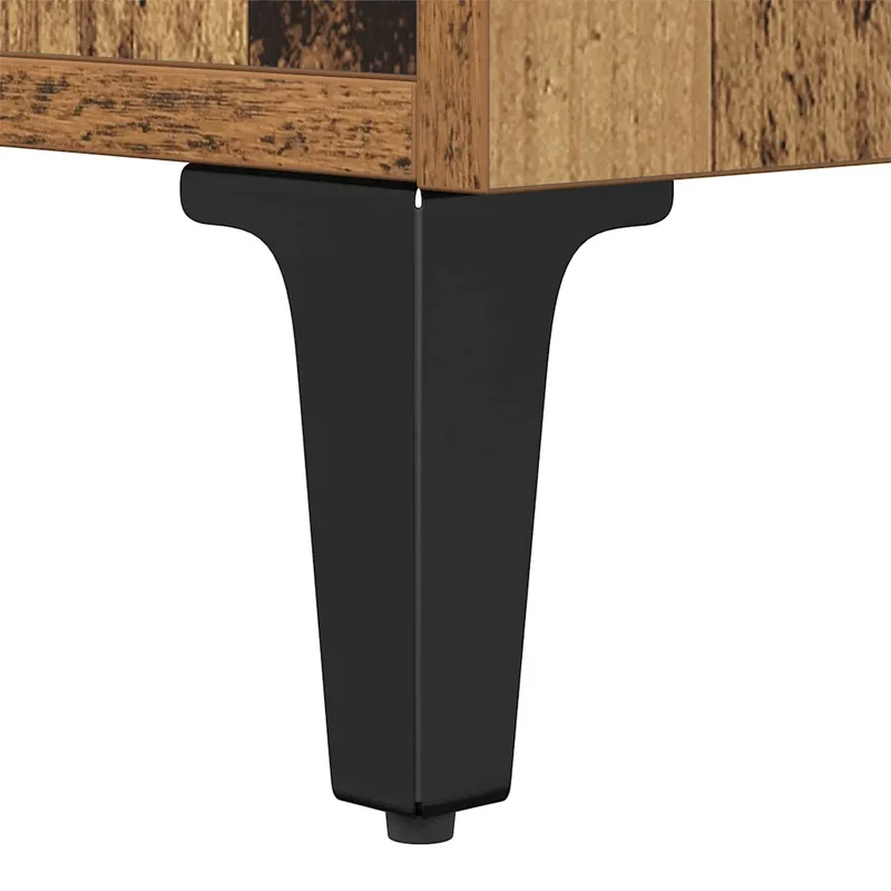 Table de chevet avec tiroir rustique pratique chambre 40 x 35 x 47,5 cm en bois d'ingénierie marron 02_0052681