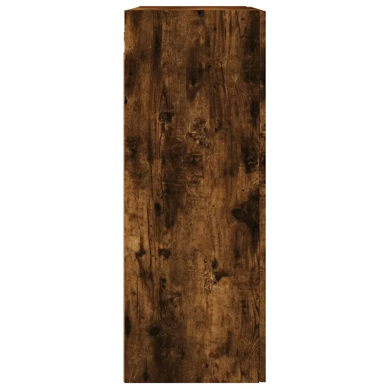 Armoire murale design polyvalente 69,5 x 34 x 90 cm espace de rangement élégant en bois d'ingénierie chêne fumé 02_0049293