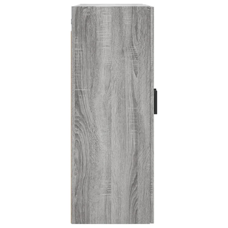 Armoire murale suspendue design pratique rangement 69,5 x 34 x 90 cm en bois d'ingénierie gris 02_0048585