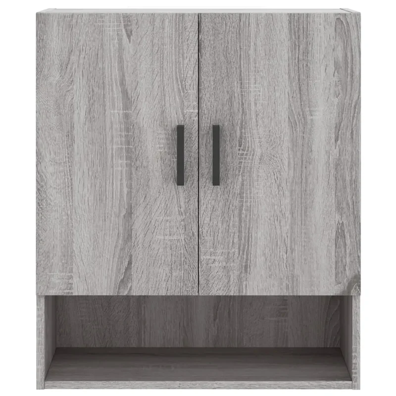 Armoire murale rangement flottante pratique 60 x 31 x 70 cm en bois d'ingénierie sonoma gris 02_0048769