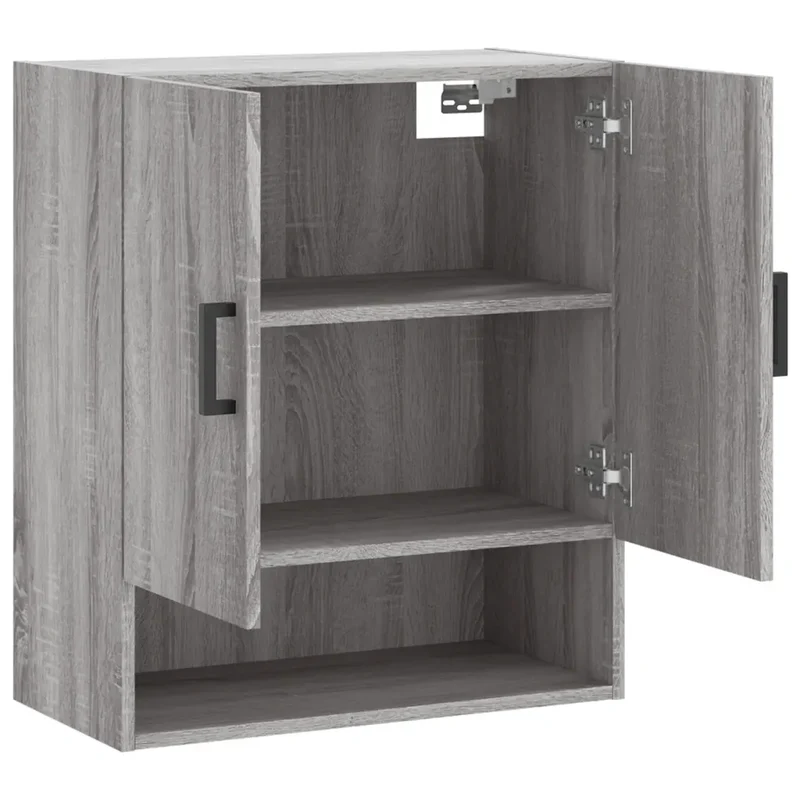 Armoire murale rangement flottante pratique 60 x 31 x 70 cm en bois d'ingénierie sonoma gris 02_0048769