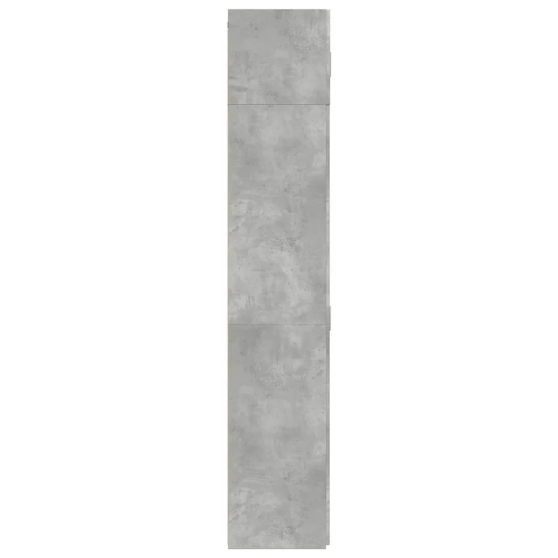 Armoire de rangement haute moderne 70 x 42,5 x 225 cm grande capacité en bois d'ingénierie gris béton 02_0055577