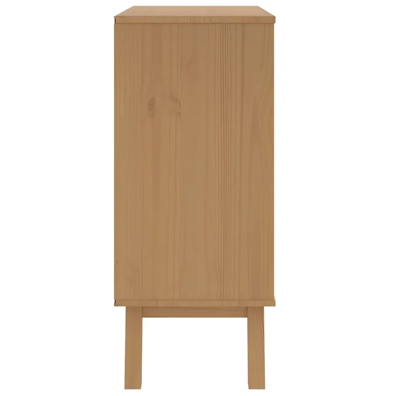 Armoire à tiroirs scandinave bois massif 76,5 x 39 x 90 cm grand espace de rangement design blanc 02_0047357