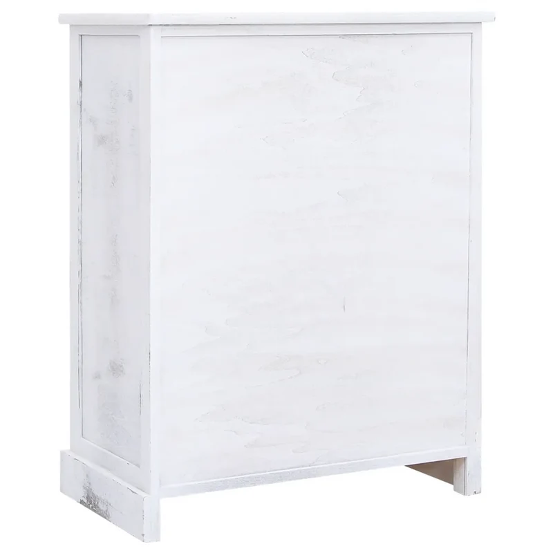 Armoire à tiroirs moderne pratique 60 x 30 x 75 cm en bois blanc 02_0046461