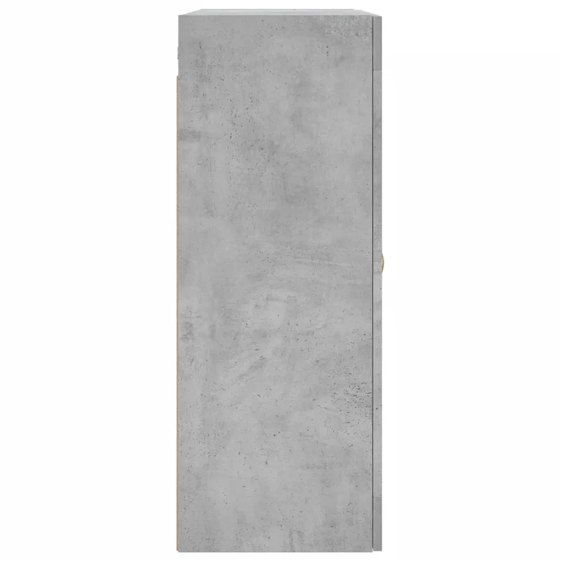 Armoire murale design élégant avec grande capacité rangement 69 x 34 x 90 cm en bois d'ingénierie gris béton 02_0048613