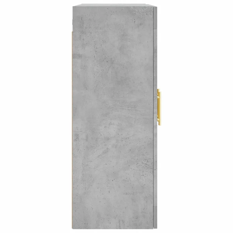 Armoire murale pratique design élégant 69,5 x 34 x 90 cm gain de place en bois d'ingénierie gris béton 02_0048620
