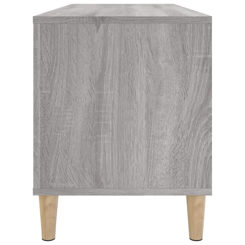 Armoire à disques pratique multifonction salon 100 x 38 x 48 cm en bois d'ingénierie gris 02_0049220