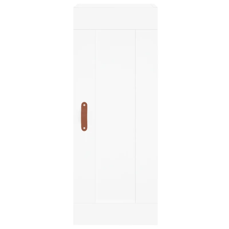 Armoire murale blanche élégante avec 3 compartiments 34,5 x 34 x 90 cm en bois d'ingénierie blanc 02_0048937
