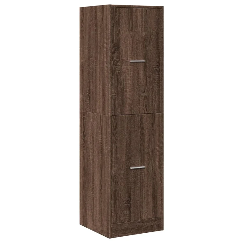 Armoire apothicaire avec 4 tiroirs pratique 40 x 41 x 144 cm design classique en bois d'ingénierie marron 02_0055664