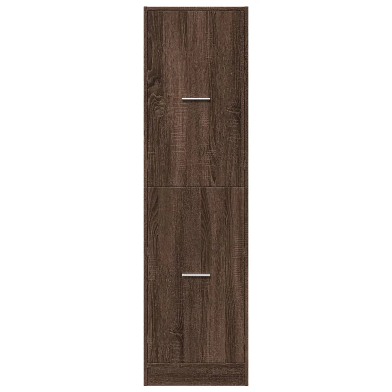 Armoire apothicaire avec 4 tiroirs pratique 40 x 41 x 144 cm design classique en bois d'ingénierie marron 02_0055664