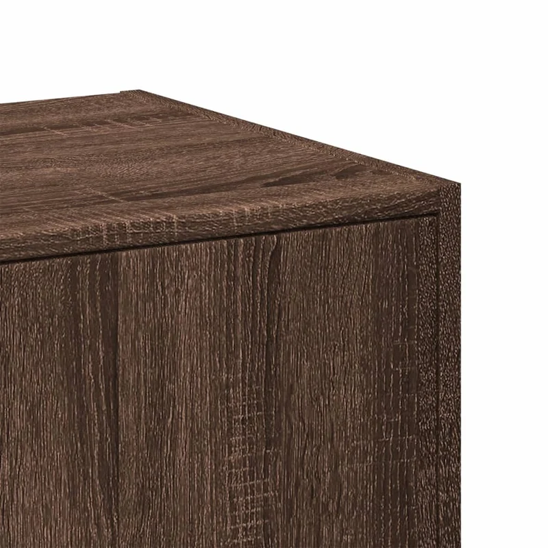 Armoire apothicaire avec 4 tiroirs pratique 40 x 41 x 144 cm design classique en bois d'ingénierie marron 02_0055664
