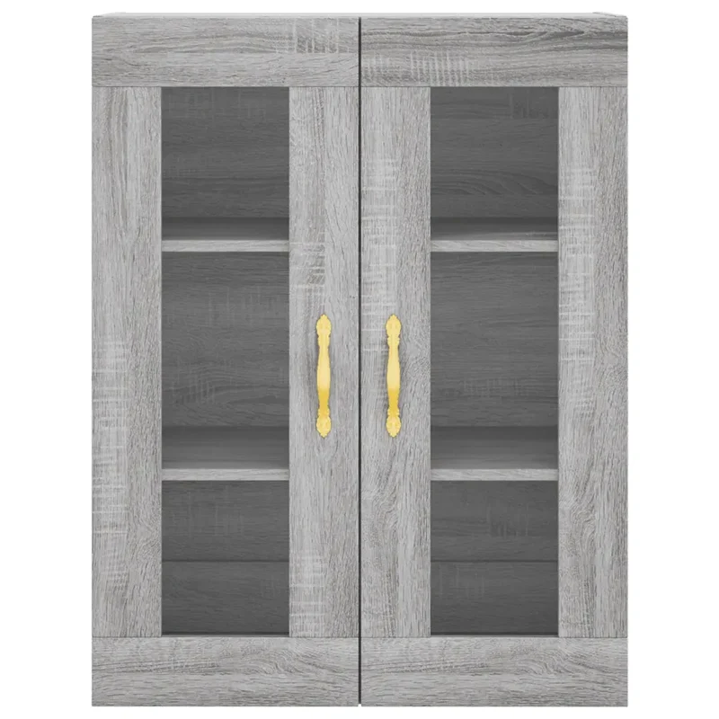 Armoire murale pratique rangement 69,5 x 34 x 90 cm design élégant en bois d'ingénierie sonoma gris 02_0048615