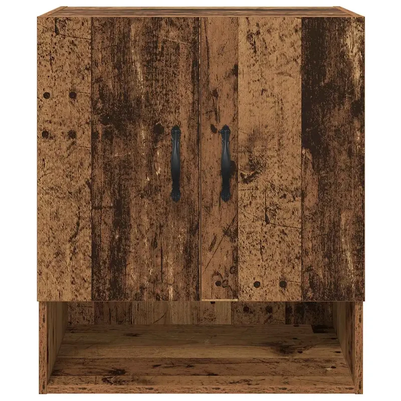 Armoire murale moderne rectangulaire 60 x 31 x 70 cm avec rangement optimisé design épuré en bois d'ingénierie bois ancien 02_0052485