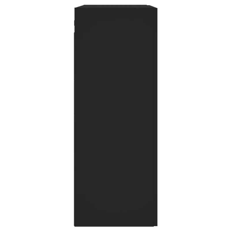Armoire murale design élégant 69,5 x 34 x 90 cm grand espace de rangement en bois noir 02_0048925