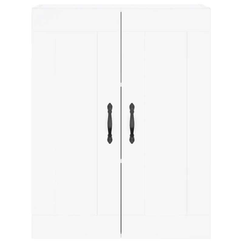 Armoire murale élégante design contemporain 69,5 x 34 x 90 cm grand espace de rangement en bois blanc 02_0048907