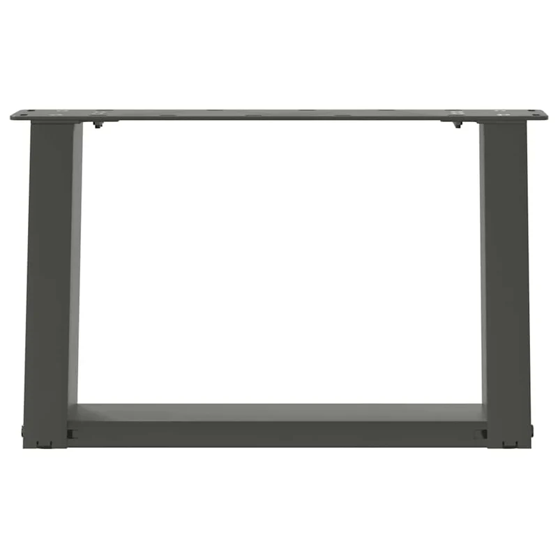 Lot de 2 pieds de table basse en U design moderne stabilité réglable 40 x 30 cm en acier anthracite 02_0057027