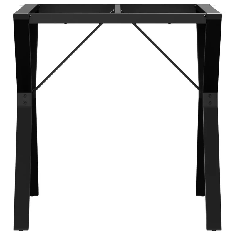 Pieds de table à manger cadre en Y 70 x 70 x 73 cm robustes et durables style industriel en acier noir 02_0047259