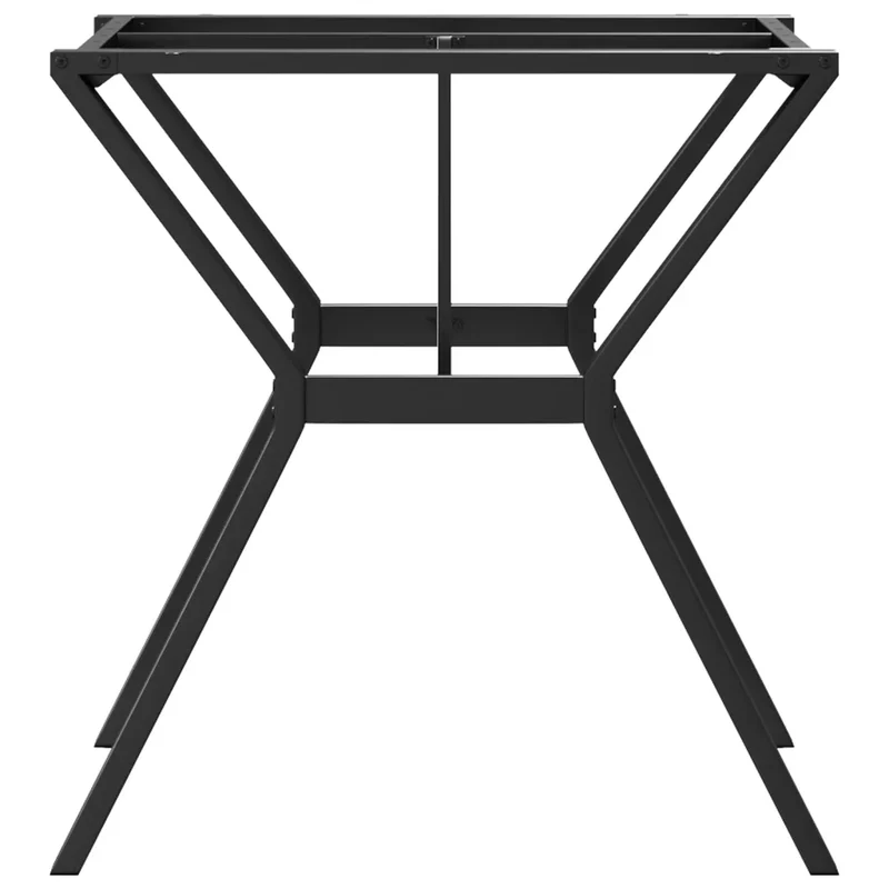 Pieds de table à manger cadre en Y 70 x 70 x 73 cm robustes et durables style industriel en acier noir 02_0047259
