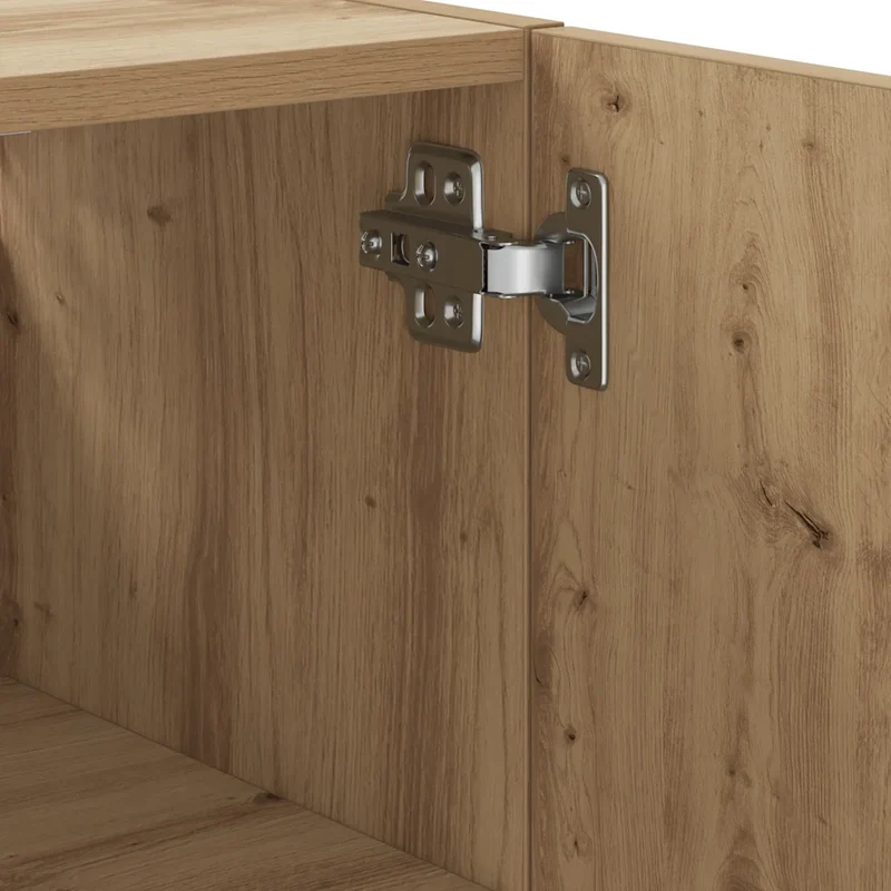 Armoire murale pratique élégante rangement 60 x 31 x 70 cm en bois d'ingénierie chêne artisanal 02_0051022