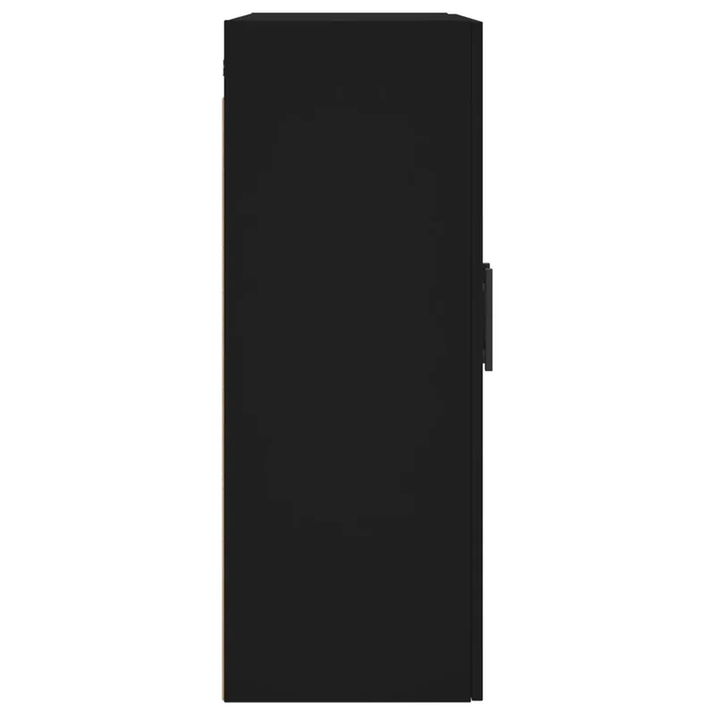 Armoire murale élégante rangement grand espace 69,5 x 34 x 90 cm en bois d'ingénierie noir 02_0048597