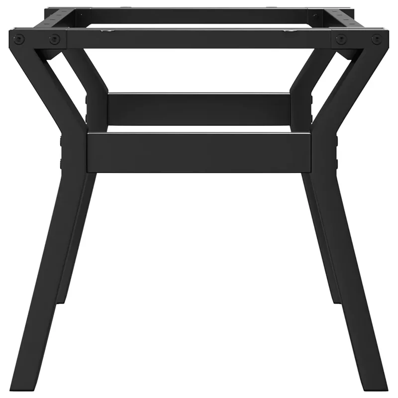 Pieds de table basse en Y robustes installation facile 60 x 40 x 38 cm en acier noir 02_0047248