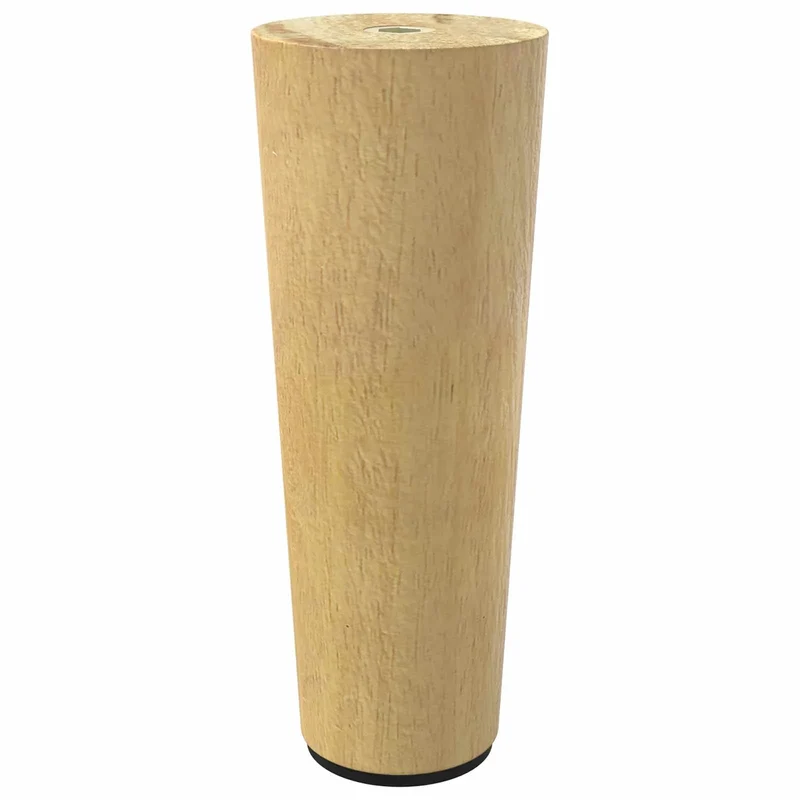 Lot de 12 pieds de meuble design moderne 44 x 100 mm élégance effilée en bois d'eucalyptus marron 02_0051976