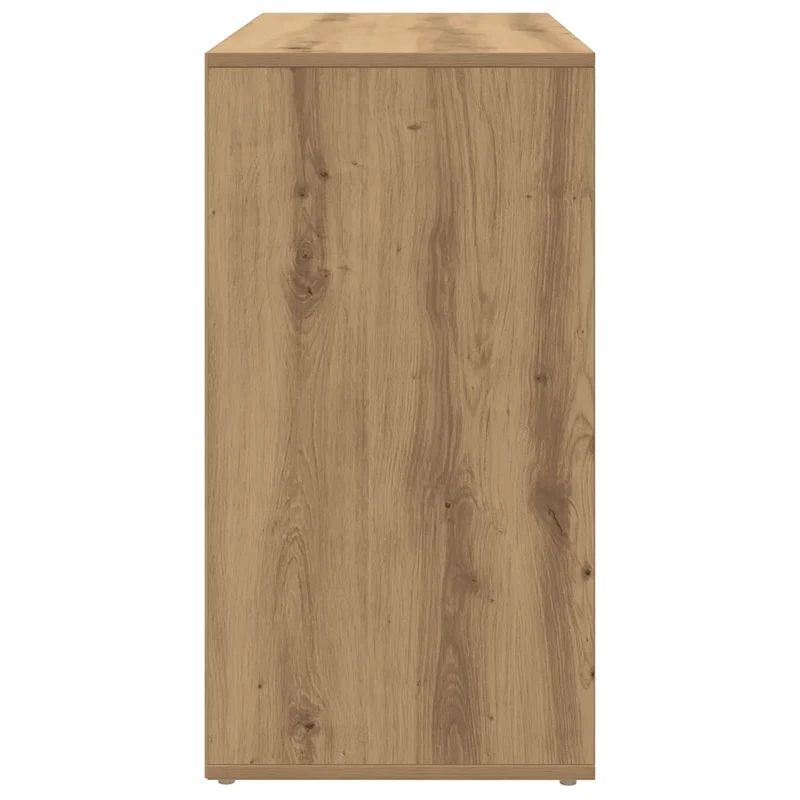 Armoire cosmétique moderne fonctionnelle rangement 80 x 40 x 75 cm en bois d'ingénierie chêne artisanal 02_0051009