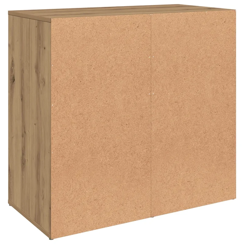 Armoire cosmétique moderne fonctionnelle rangement 80 x 40 x 75 cm en bois d'ingénierie chêne artisanal 02_0051009