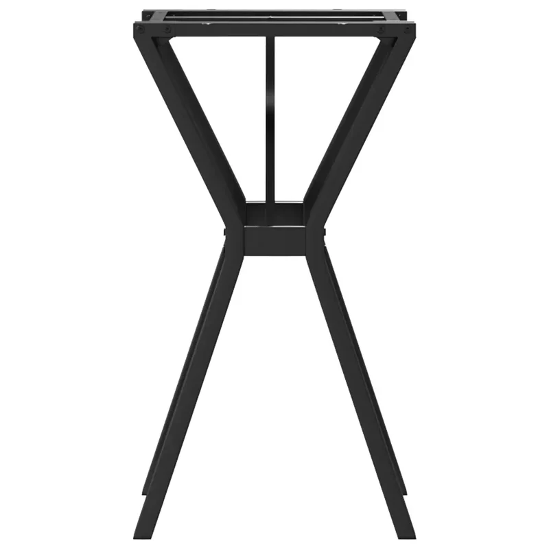 Pieds de table à manger cadre en Y 40 x 40 x 73 cm stables et robustes style industriel en acier noir 02_0047254