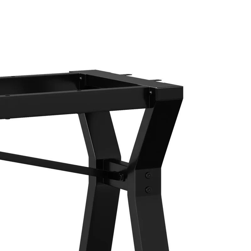 Pieds de table à manger cadre en Y 40 x 40 x 73 cm stables et robustes style industriel en acier noir 02_0047254