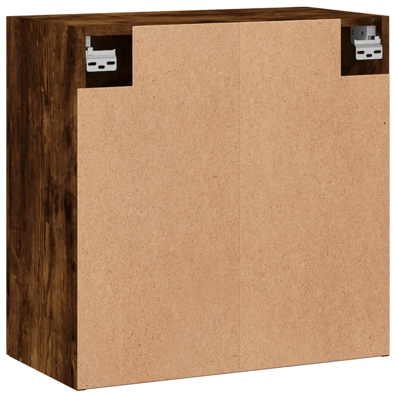 Armoire murale pratique en bois d'ingénierie 60 x 31 x 60 cm style moderne chêne fumé 02_0048789