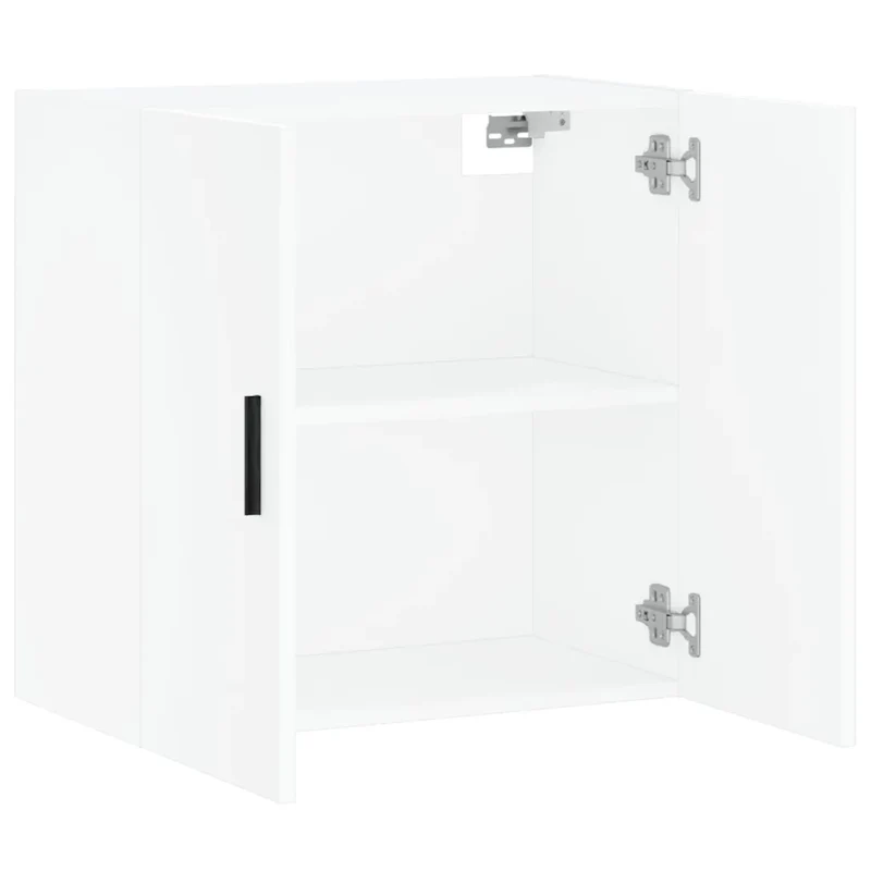 Armoire murale design moderne rangement pratique 60 x 31 x 60 cm en bois d'ingénierie blanc 02_0048815