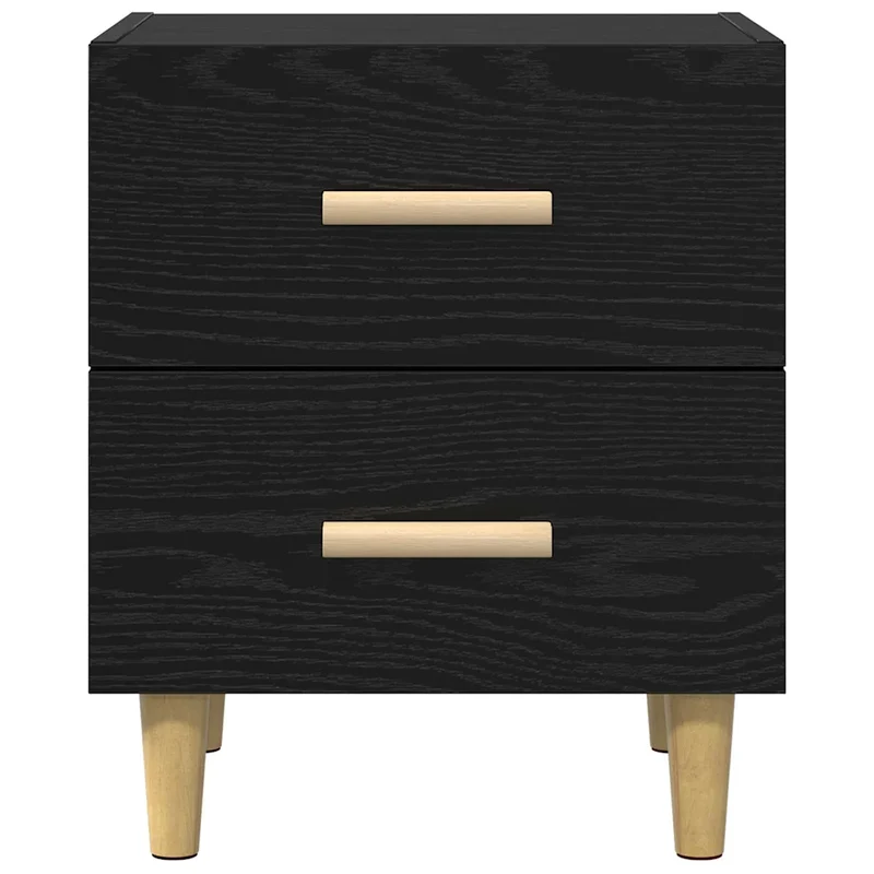 Armoire de lit avec tiroirs pour rangement moderne compact 40 x 35 x 47 cm en bois d'ingénierie chêne noir 02_0052680
