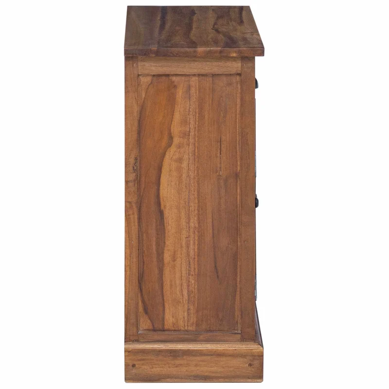 Armoire de rangement vintage avec tiroirs et étagères 65 x 30 x 75 cm en bois de teck naturel 02_0059091