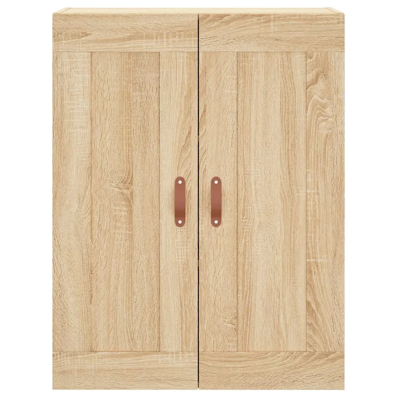 Armoire murale design polyvalente chêne sonoma 69,5 x 34 x 90 cm espace de rangement élégant en bois d'ingénierie chêne sonoma 02_0048899
